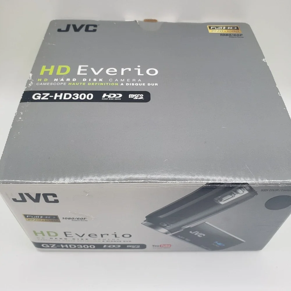 JVC Everio GZ-HD300 HD Camcorder HDD High Definition Digital Video Camera Black